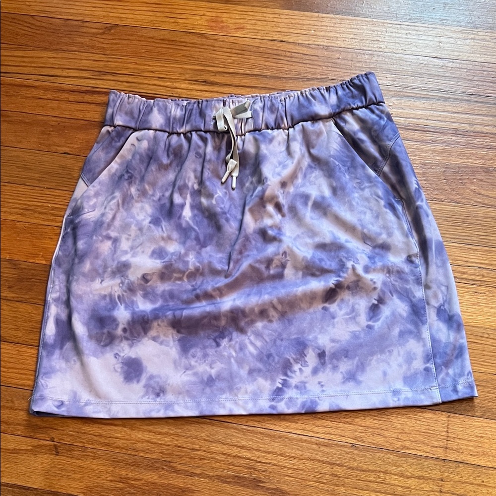 Hilary Radley Lavender Tie-Dye Mini Skirt